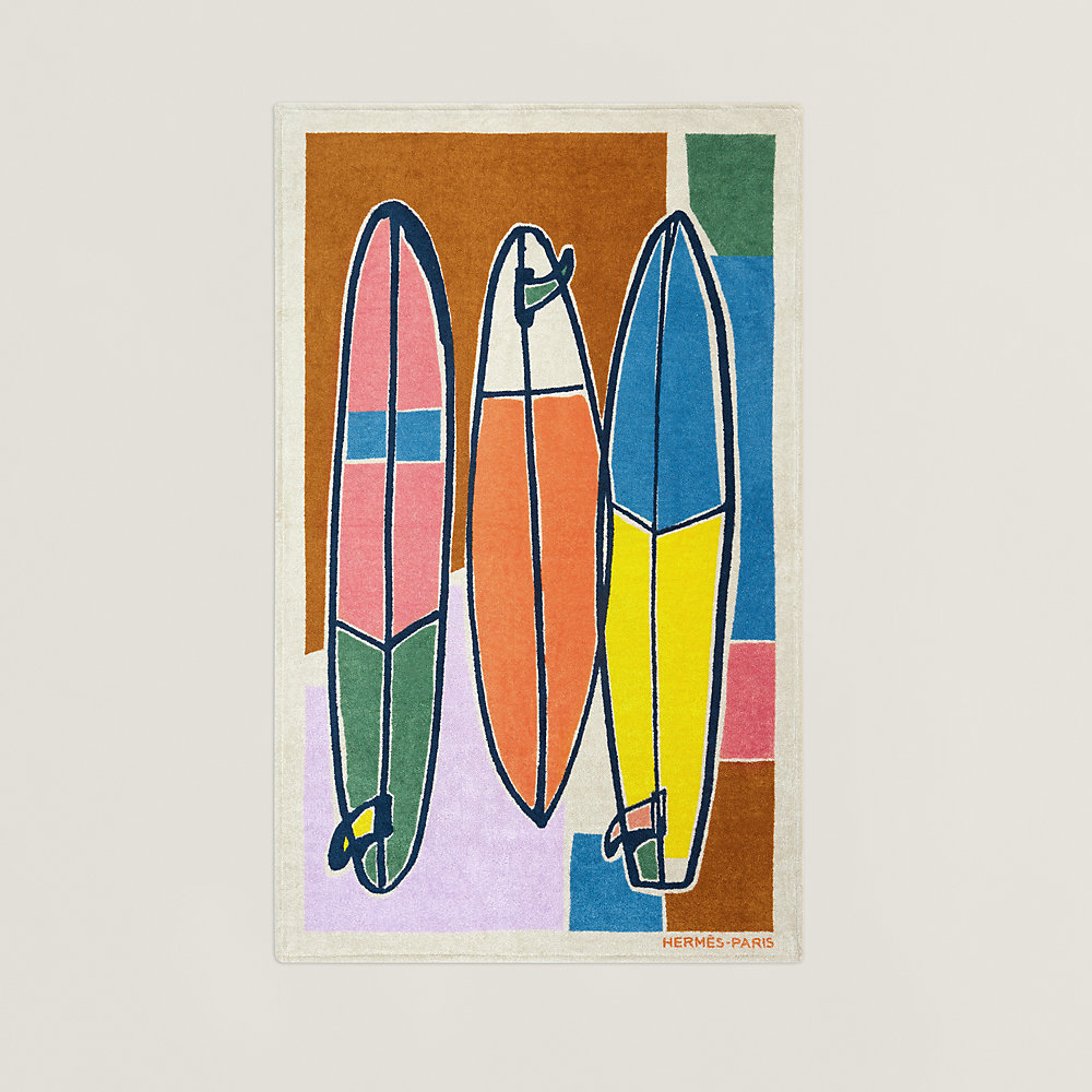タオル HERMES Terry Beach Towels Summer Games beach towel - Beige | Hermès Mainland China